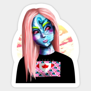 naomi zeus abstract girl Sticker